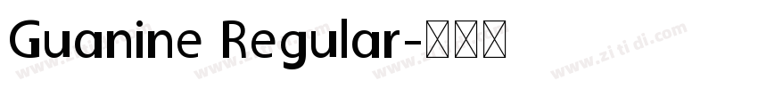 Guanine Regular字体转换